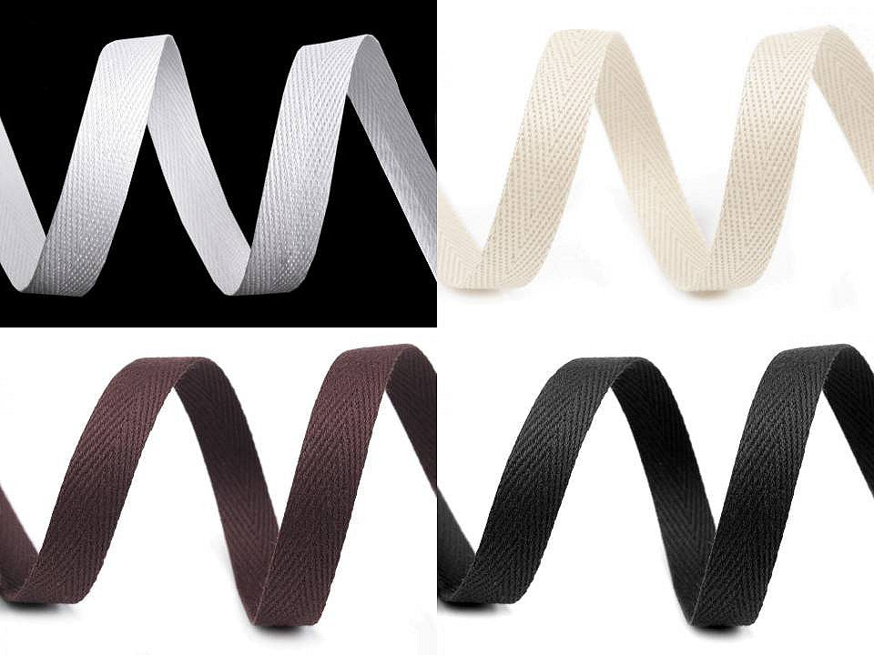 Ruban sergé à chevrons largeur 12 mm