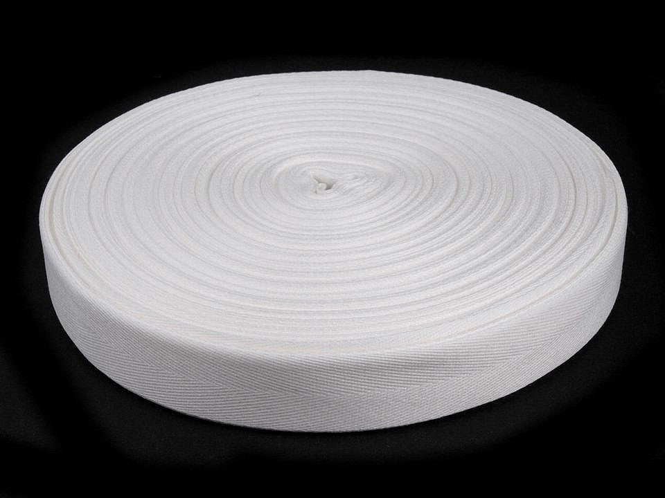 Ruban sergé à chevrons largeur 25 mm