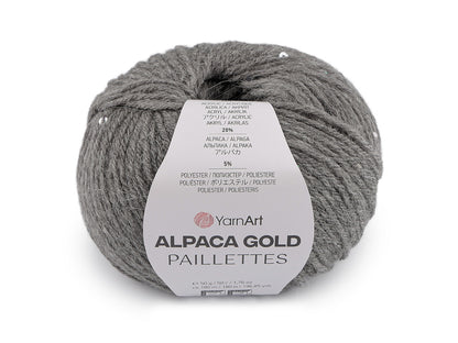 Laine Alpaca Gold avec sequins, 50 g YARNART