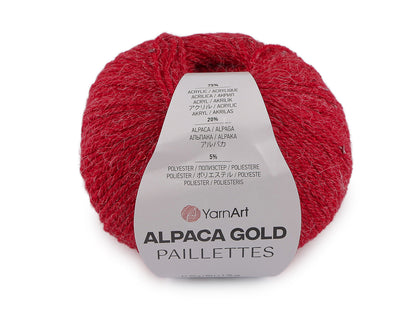 Laine Alpaca Gold avec sequins, 50 g YARNART