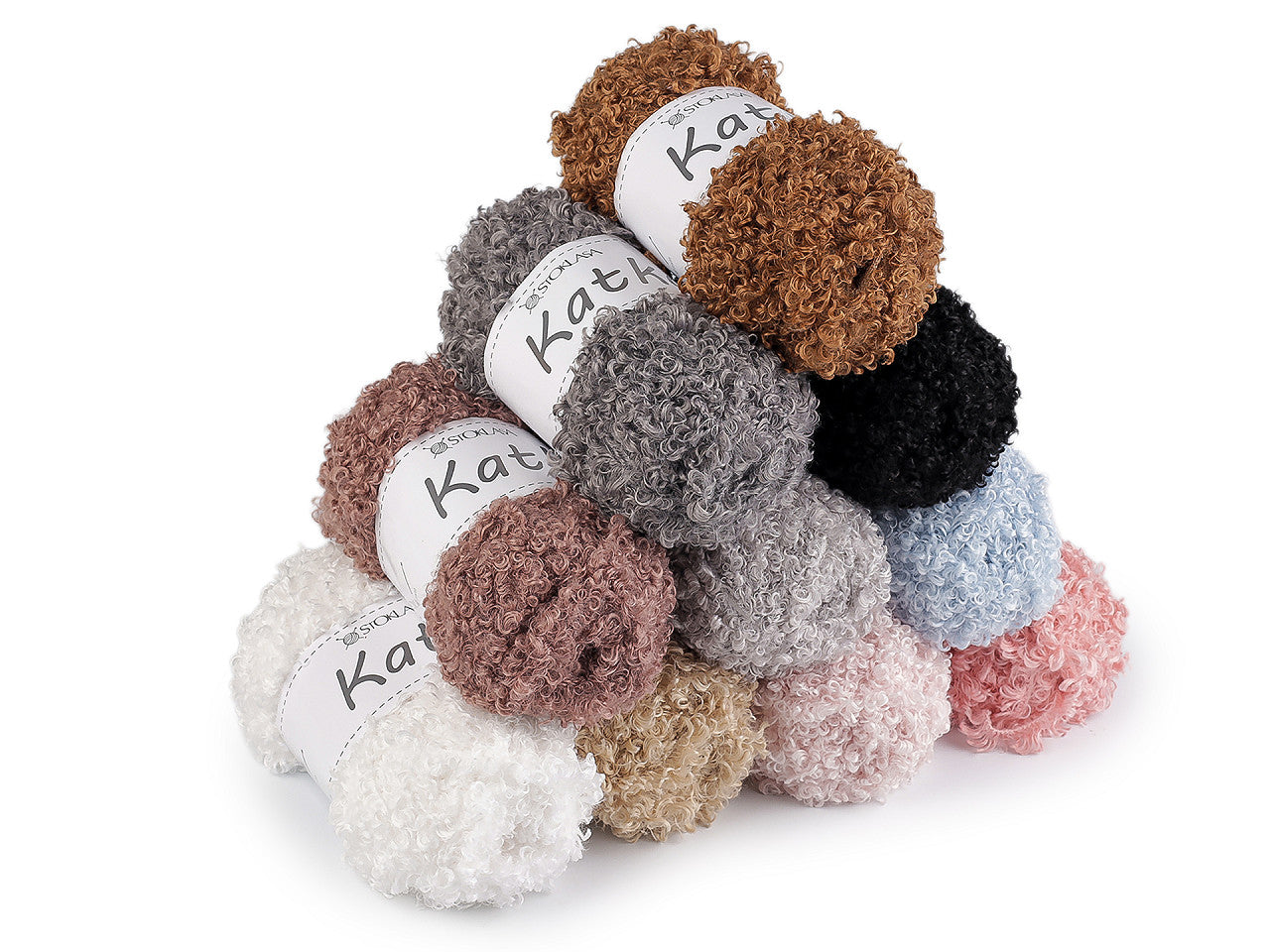 Pelote de laine bouclée Katka, 100 g