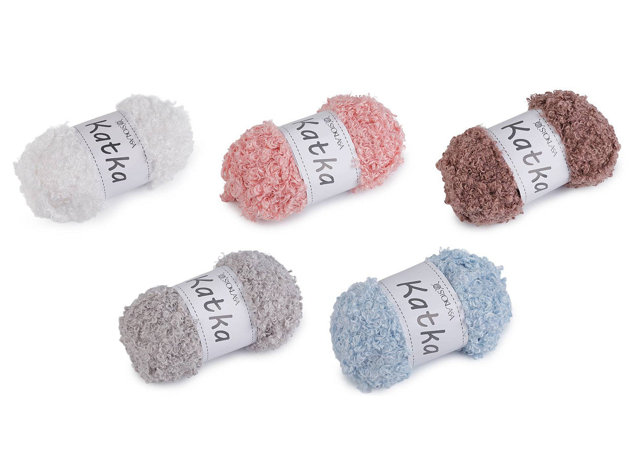 Pelote de laine bouclée Katka, 100 g