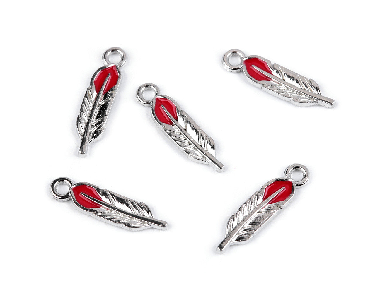 Breloque/Tirette de FAG - Lèvres, Plume, Sucette, Cœur, Champignon - 5pc