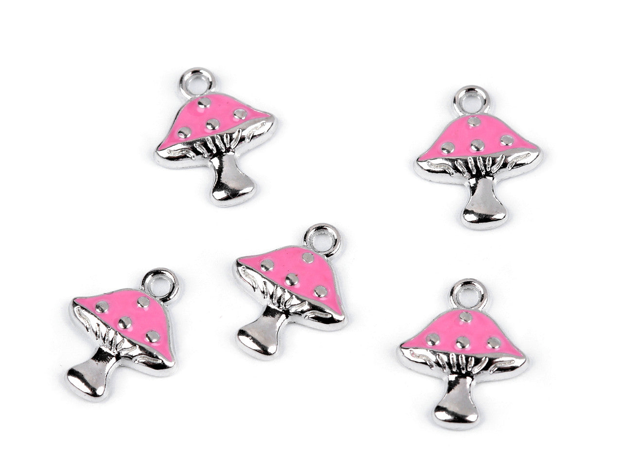 Breloque/Tirette de FAG - Lèvres, Plume, Sucette, Cœur, Champignon - 5pc