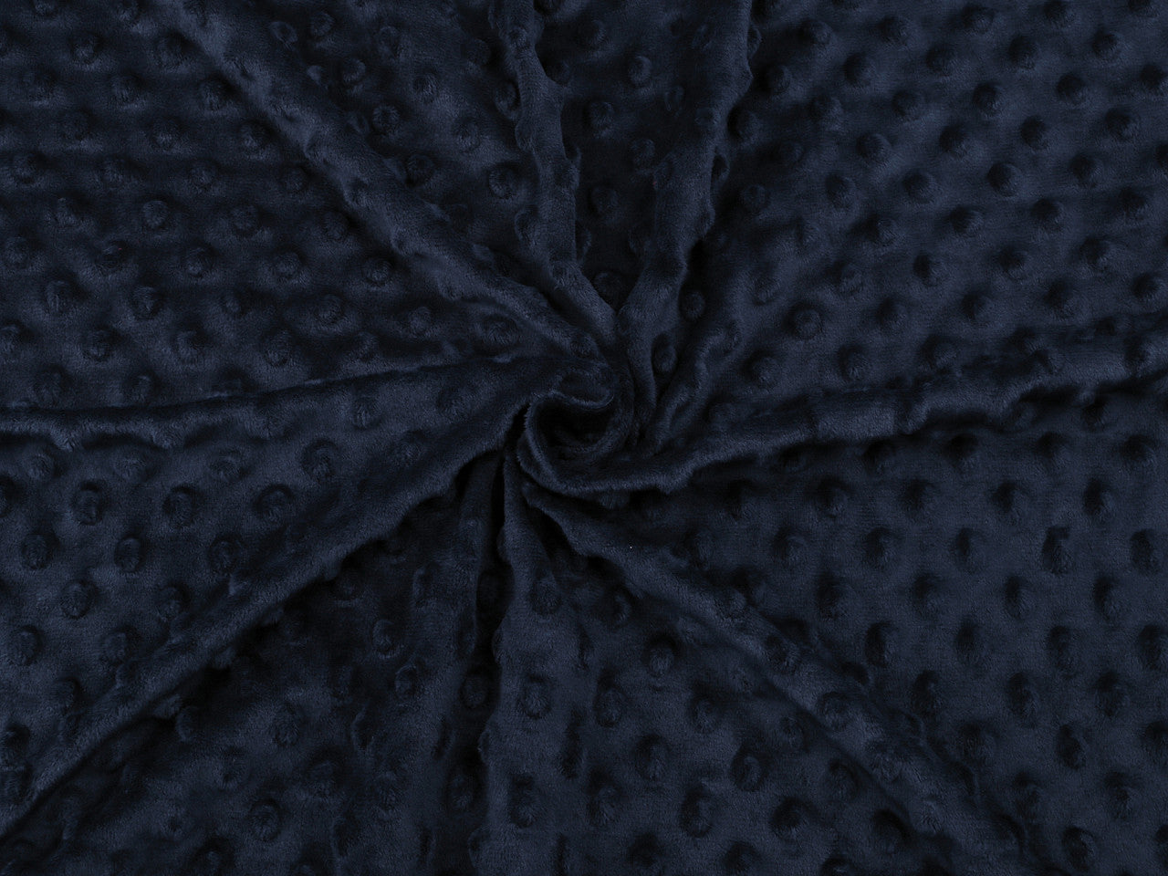 Tissu SAN Minky Plush 3D, à pois