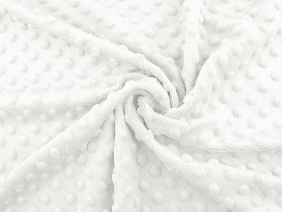 Tissu SAN Minky Plush 3D, à pois