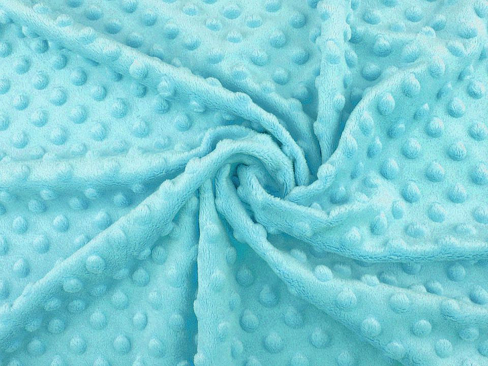 Tissu SAN Minky Plush 3D, à pois