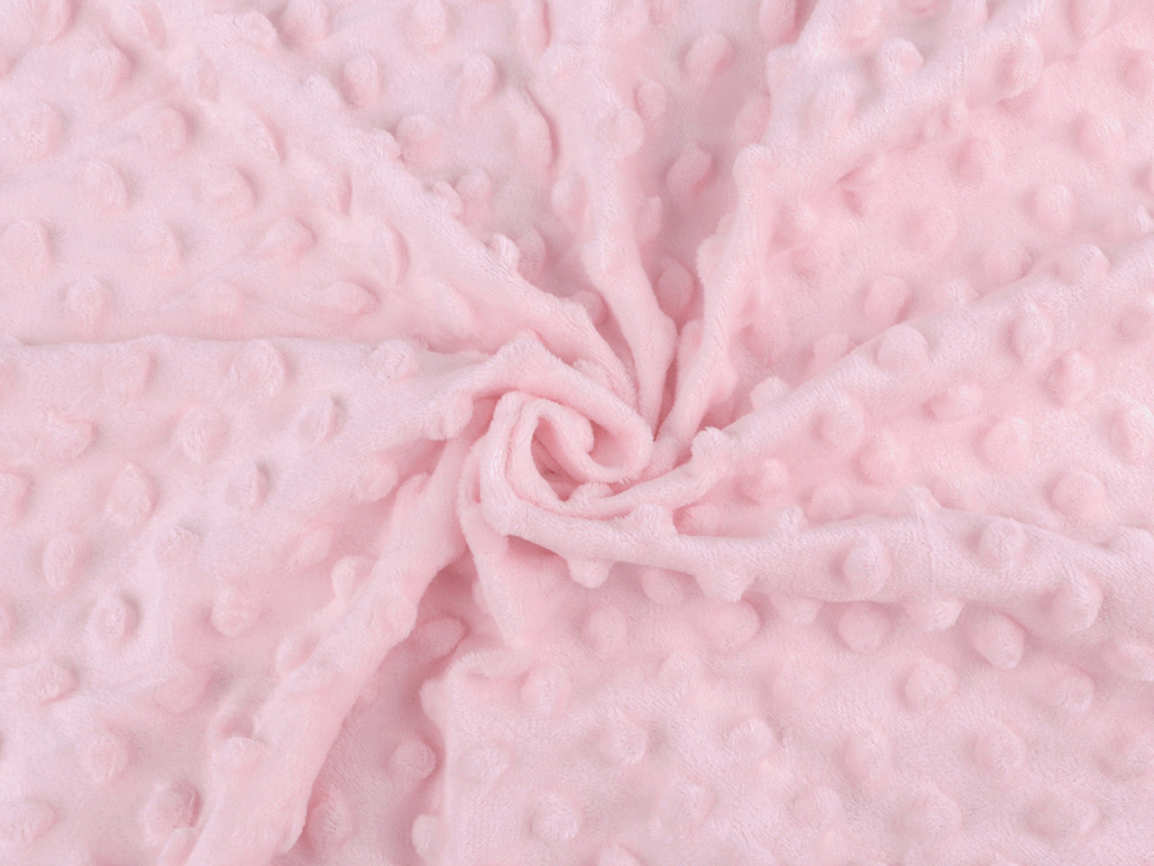 Tissu SAN Minky Plush 3D, à pois