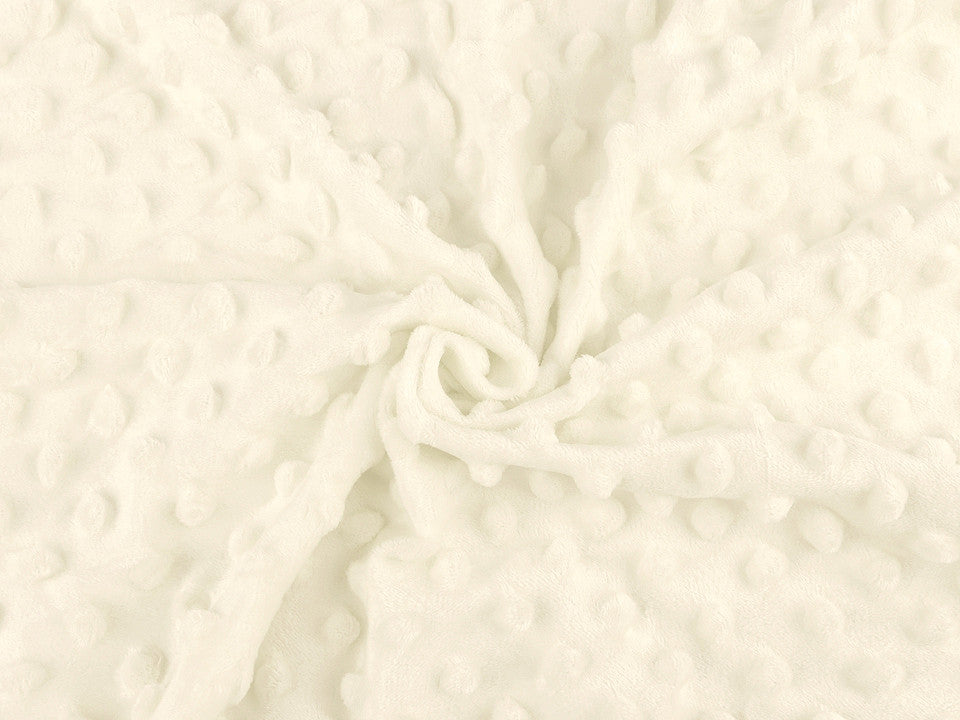 Tissu SAN Minky Plush 3D, à pois