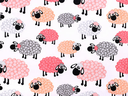 Cretonne en coton oekotex Moutons