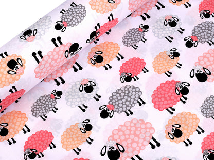 Cretonne en coton oekotex Moutons