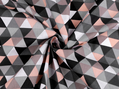 Cretonne en coton Triangles