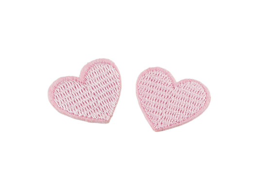 Patch thermocollant Cœur, entièrement brodé - 10pc