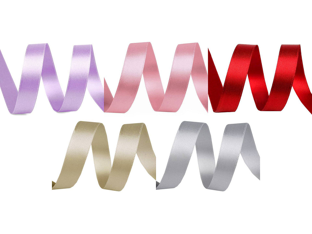 Ruban satiné double face, largeur 15 mm