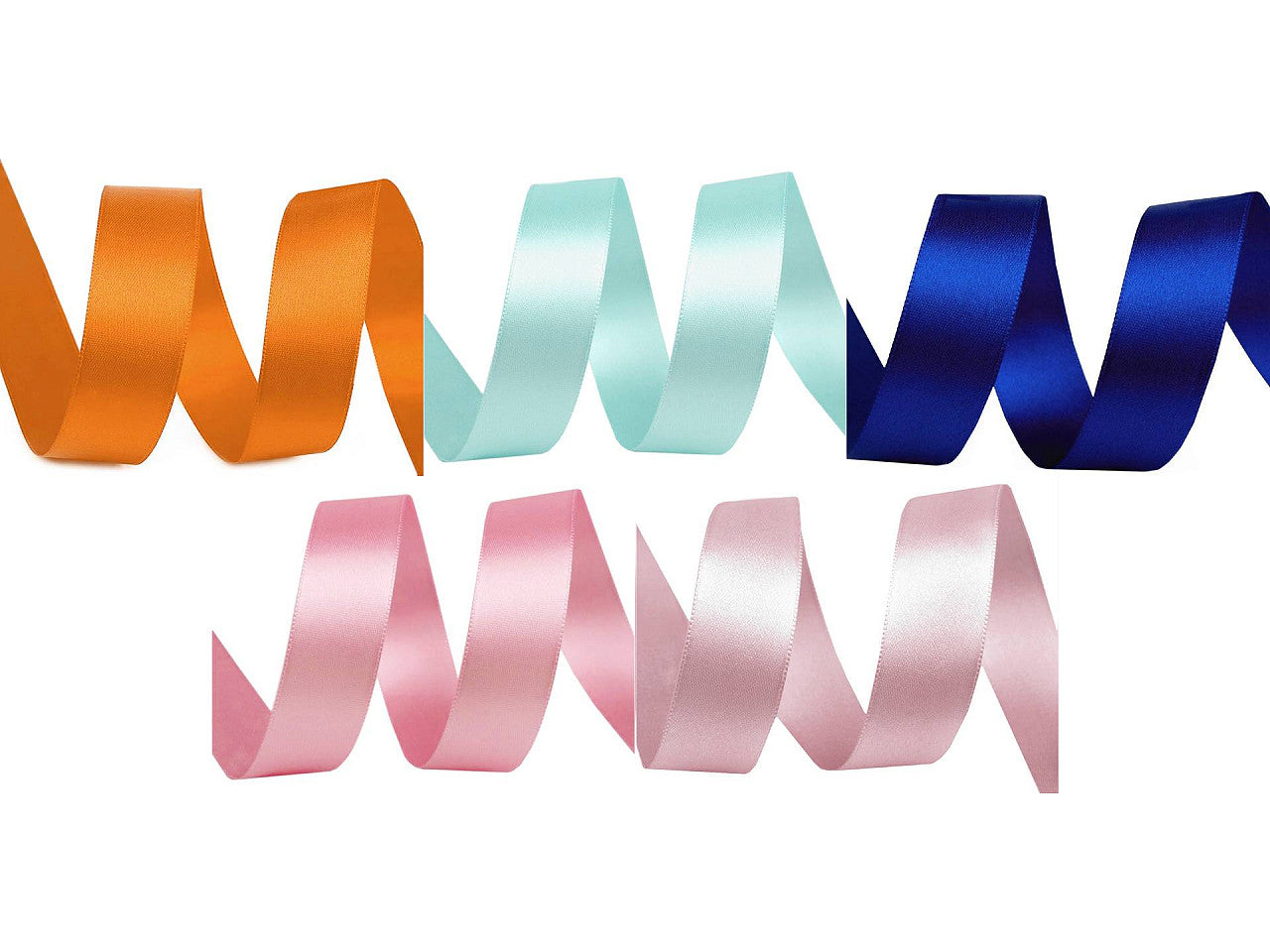 Ruban satiné double face, largeur 24 mm