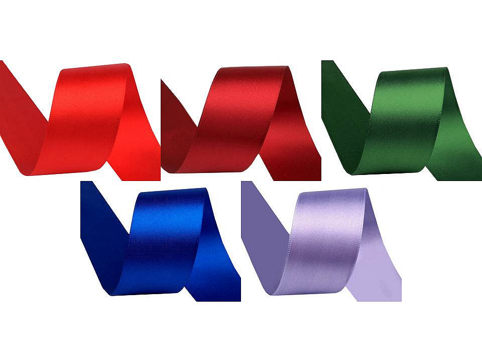 Ruban satiné double face, largeur 40 mm
