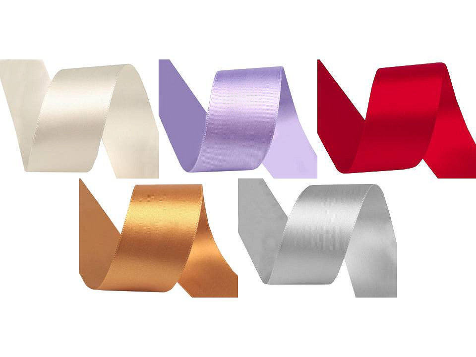 Ruban satiné double face, largeur 40 mm