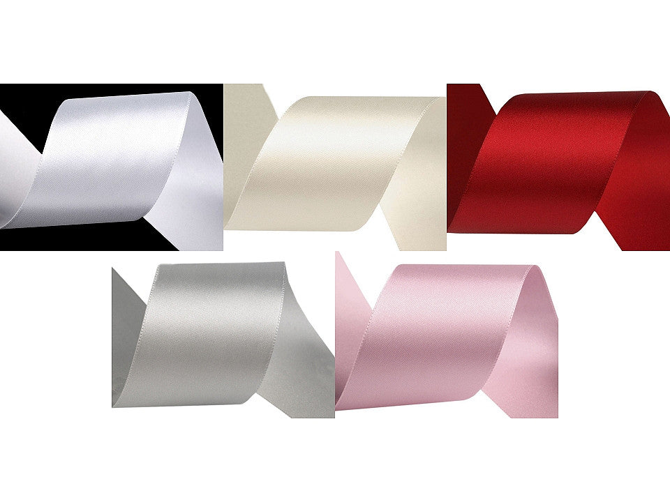 Ruban satiné double face, largeur 50 mm