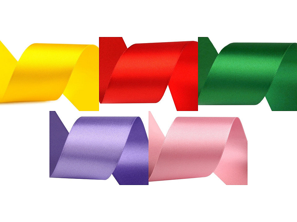 Ruban satiné double face, largeur 50 mm