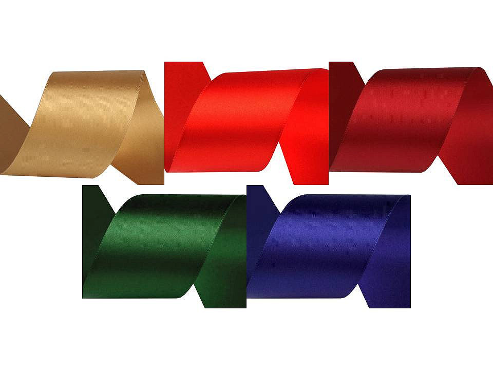 Ruban satiné double face, largeur 50 mm