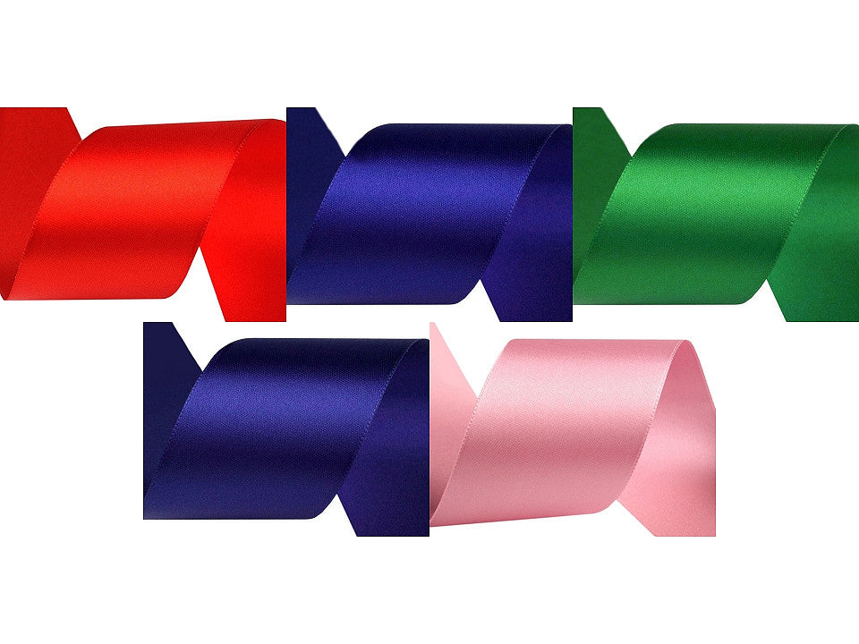 Ruban satiné double face, largeur 50 mm