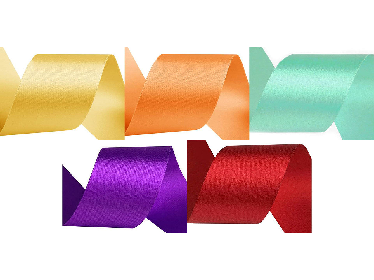 Ruban satiné double face, largeur 50 mm