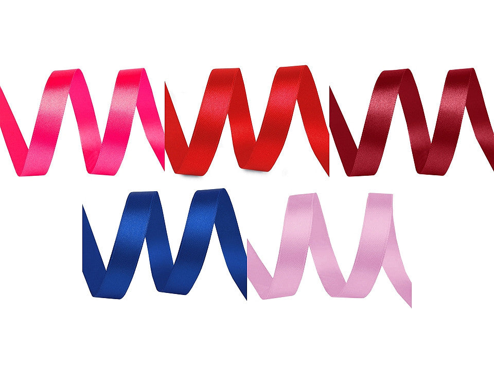 Paquets de ruban satiné par 5 m, largeur 10 mm