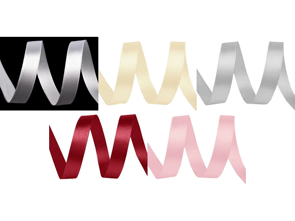 Paquets de ruban satiné par 5 m, largeur 10 mm