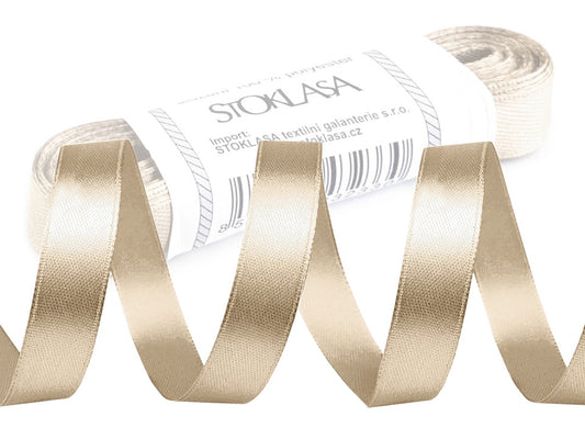 Paquets de ruban satiné par 5 m, largeur 12 mm