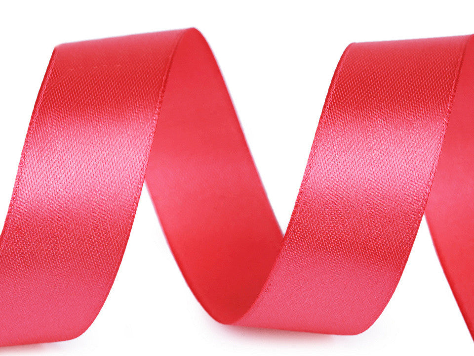 Paquets de ruban satiné par 5 m, largeur 25 mm