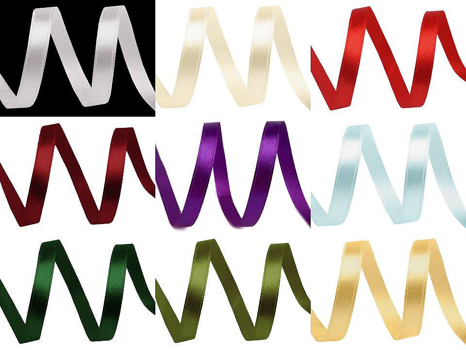Ruban satiné, largeur 6 mm