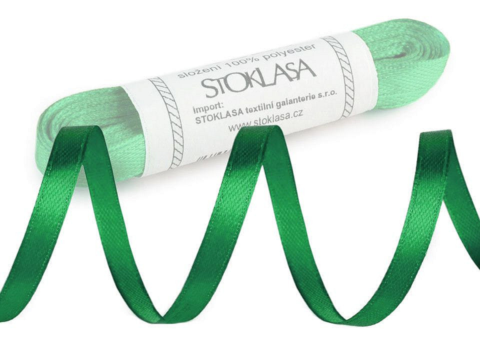 Paquets de ruban de satin par 5 m, largeur 6 mm