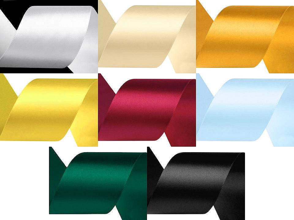 Paquets de ruban de satin par 5 m, largeur 40 mm