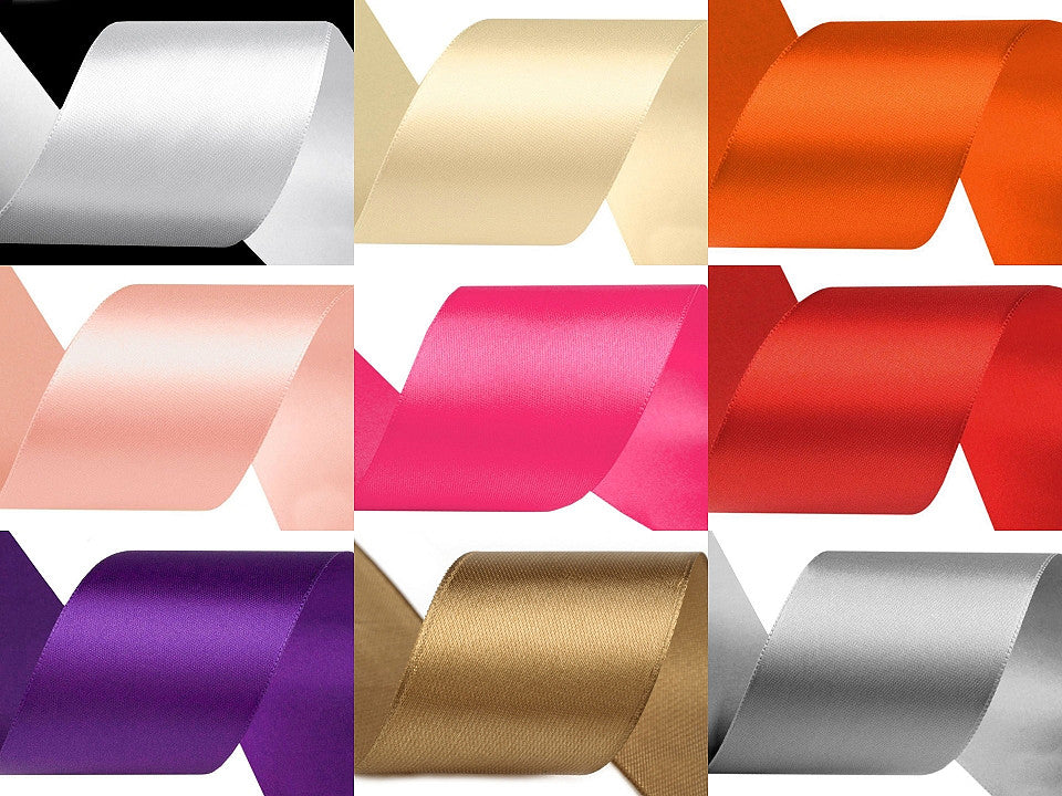 Paquets de ruban de satin par 5 m, largeur 40 mm