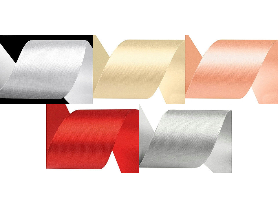Paquets de ruban de satin par 5 m, largeur 40 mm