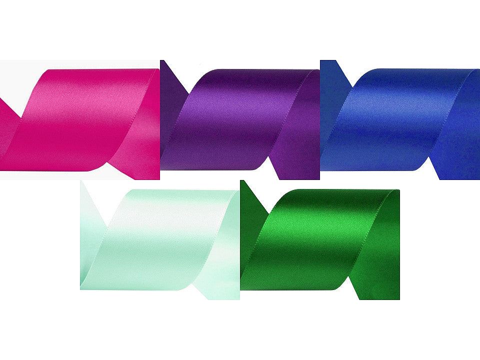 Paquets de ruban de satin par 5 m, largeur 40 mm