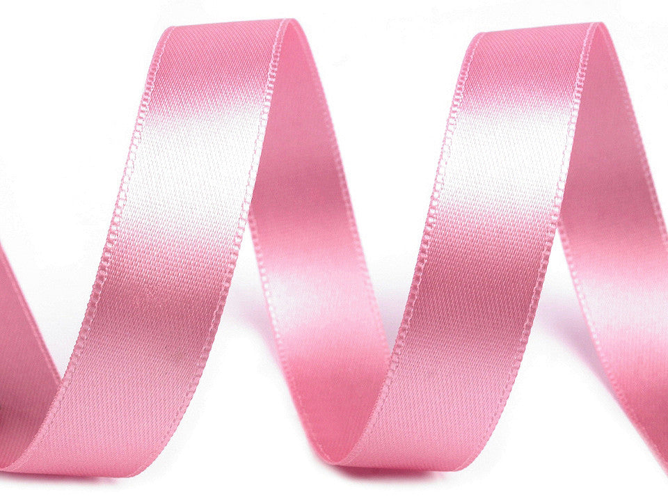 Paquets de ruban satiné double face, par 5 m, largeur 15 mm