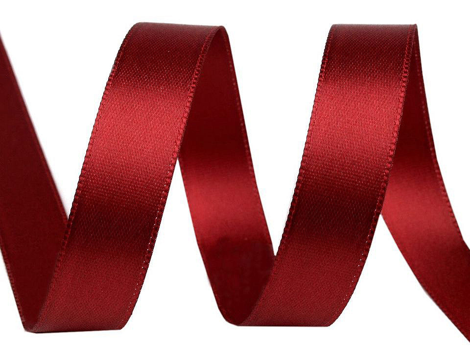 Paquets de ruban satiné double face, par 5 m, largeur 15 mm