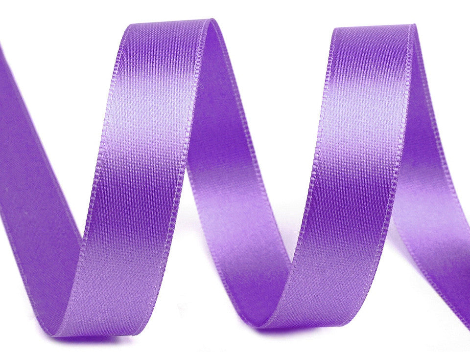 Paquets de ruban satiné double face, par 5 m, largeur 15 mm