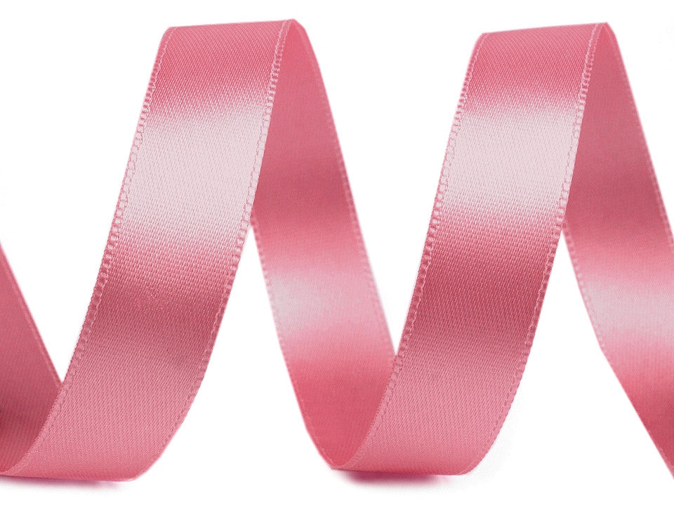 Paquets de ruban satiné double face, par 5 m, largeur 15 mm