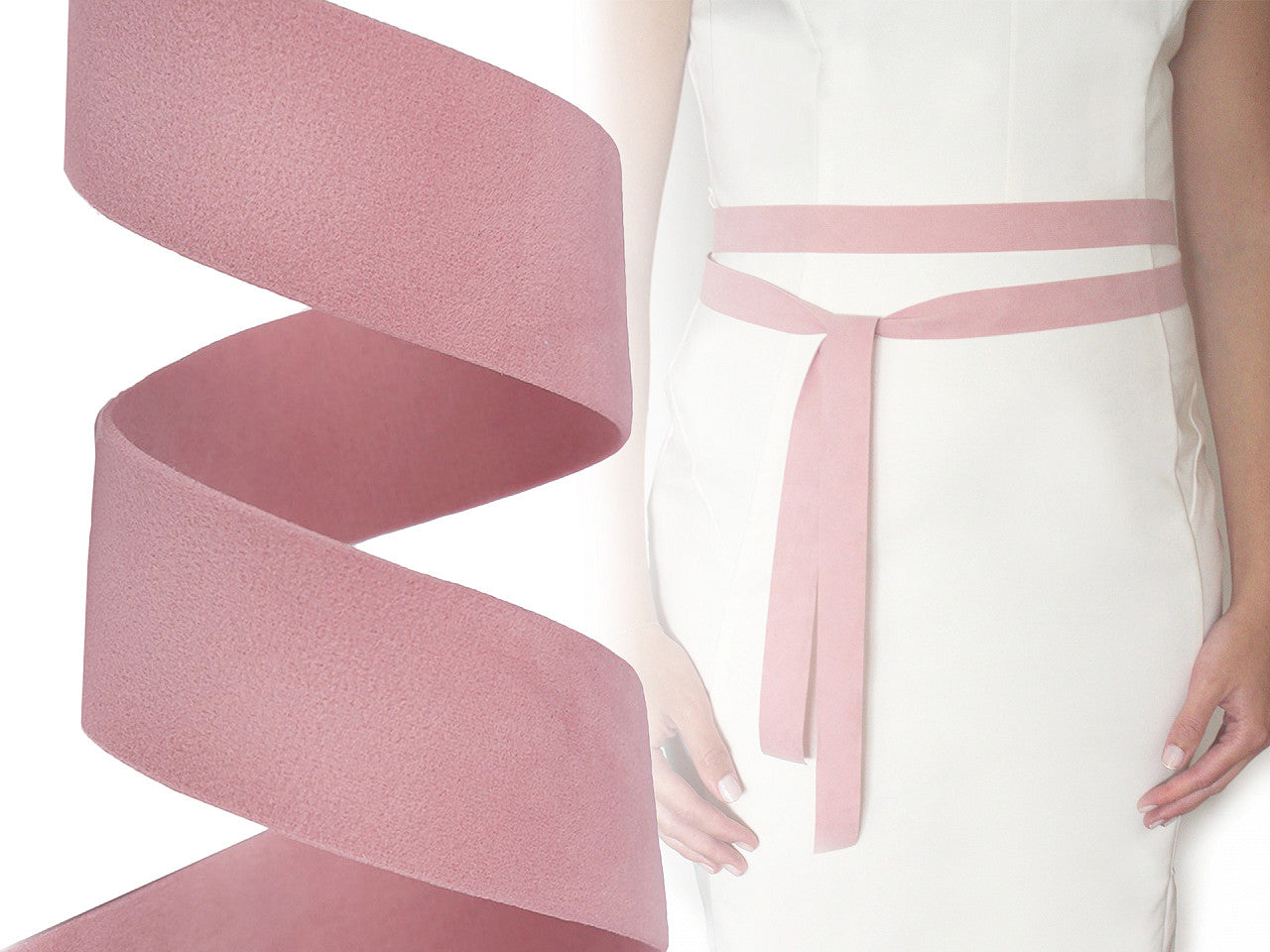 Ruban de velours, largeur 25 mm, double face - 1m