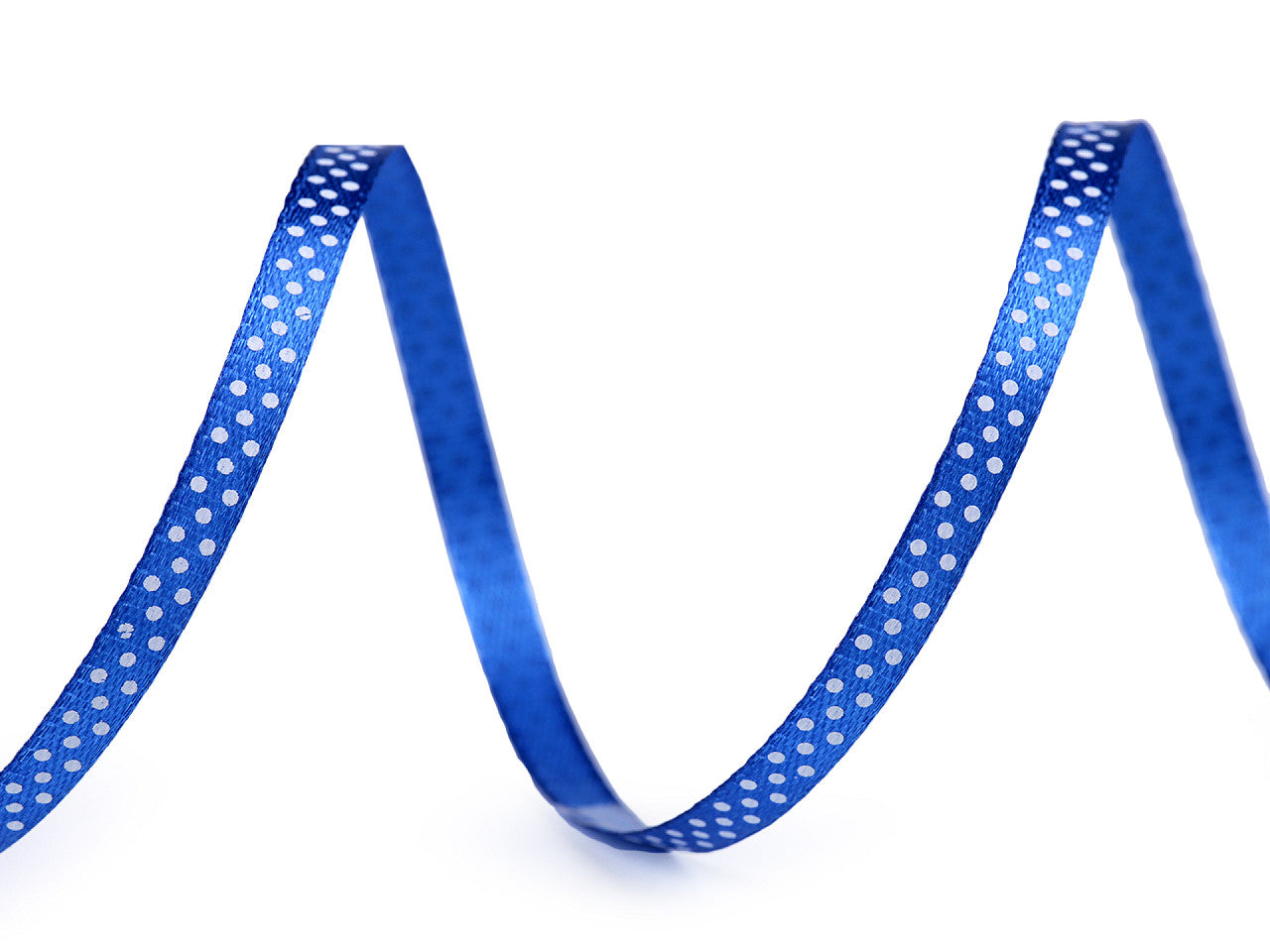 Ruban satiné à pois, largeur 6 mm