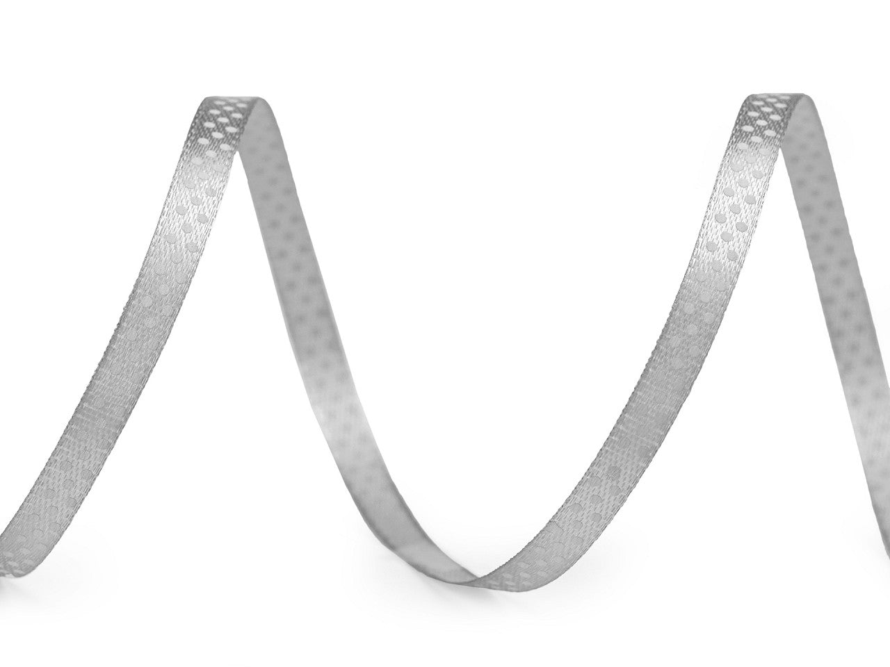 Ruban satiné à pois, largeur 6 mm