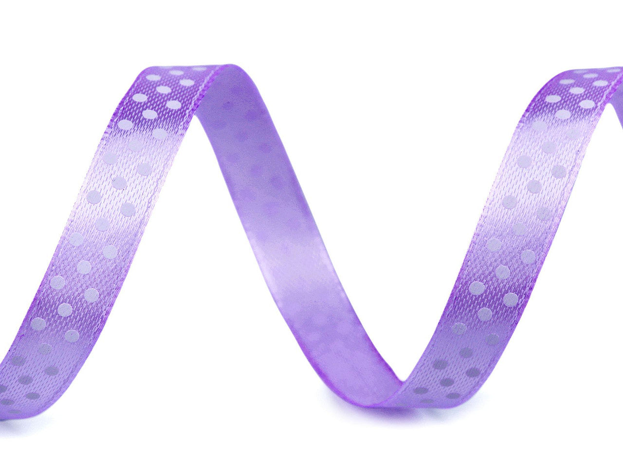 Ruban satiné à pois, largeur 10 mm