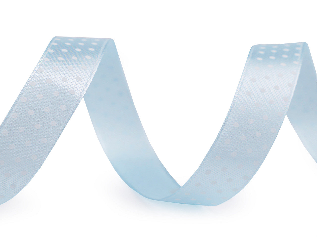 Ruban satiné à pois, largeur 15 mm