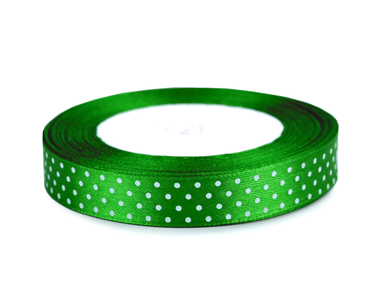 Ruban satiné à pois, largeur 15 mm