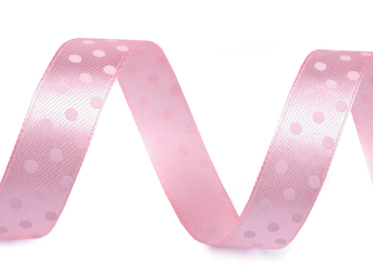 Ruban satiné à pois, largeur 15 mm