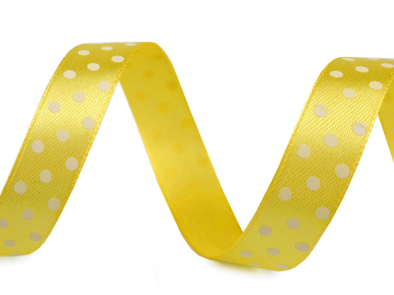 Ruban satiné à pois, largeur 15 mm