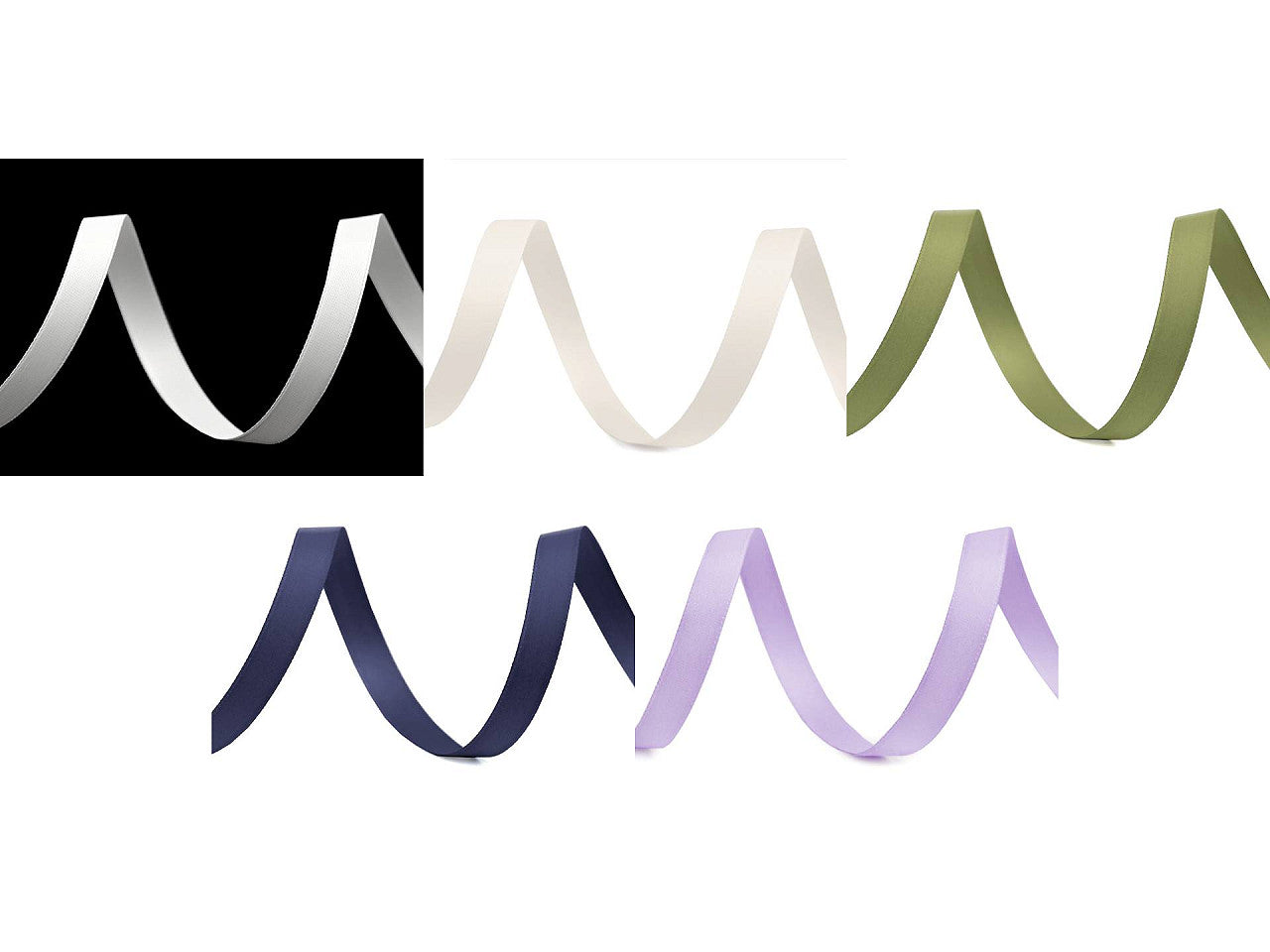 Ruban satiné double face, largeur 10 mm, mat