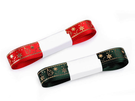 Ruban satiné de Noël, 15 mm